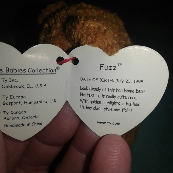 Vintage Ty Beanie Baby 'Fuzz' the bear - Picture 3 of 4